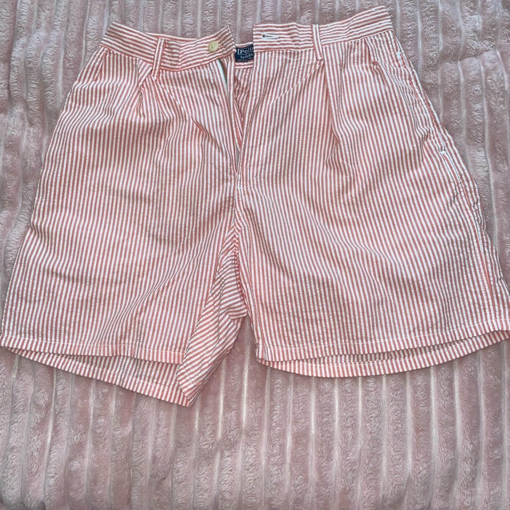 Polo Ralph Lauren Orange and White Striped women’s Shorts